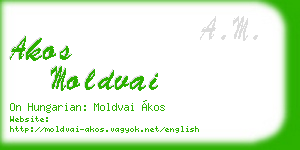 akos moldvai business card